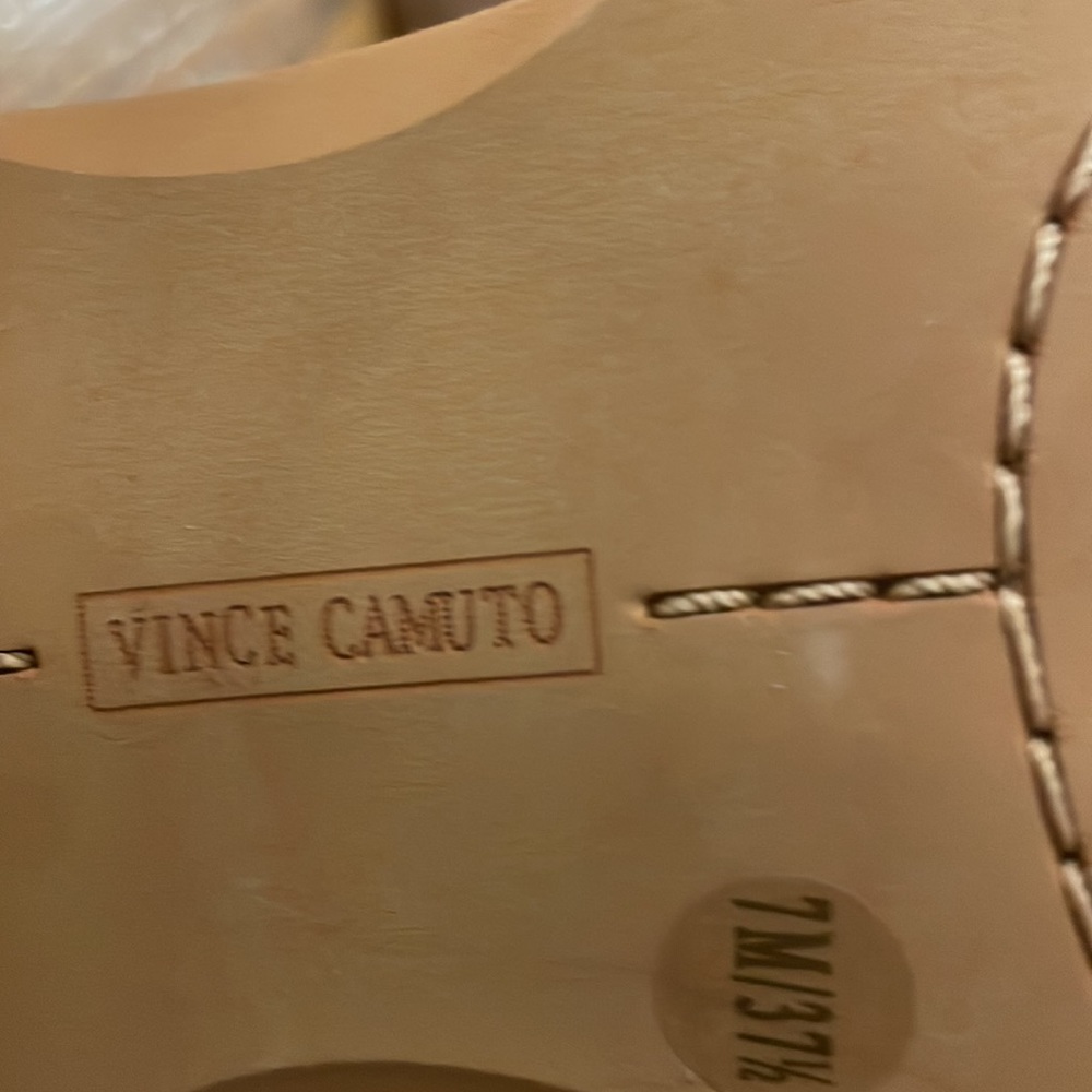 Vince Camuto Beige Cut-Out Ankle Boots - Picture 6 of 7